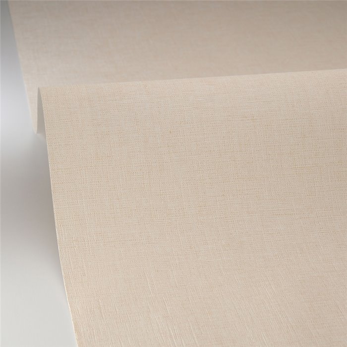 Caselio|Plain beige wallpaper imitation linen|Fabric Imitation