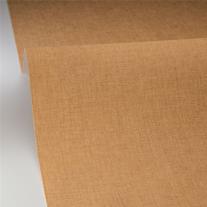 Papel pintado lino marrón efecto flameado - Caselio Twist 103222200