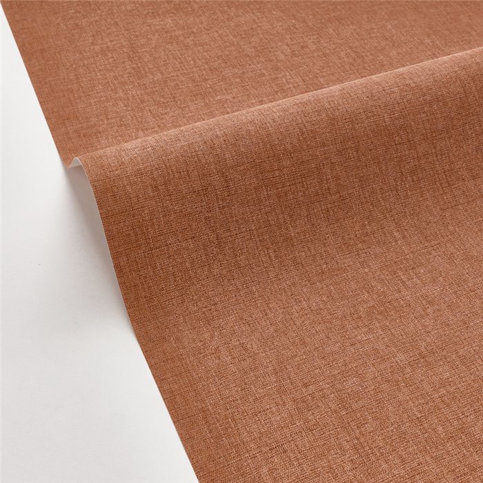 Caselio|Papier peint uni effet lin marron pour salon|Imitation Tissu