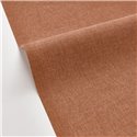 Caselio|Plain brown linen effect wallpaper for living room|Fabric Imitation
