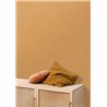 Caselio|Papier peint uni effet lin jaune flammé|Imitation Tissu