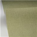 Caselio|Papel pintado lino verde efecto liso flameado|Imitacion Tela