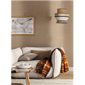 Caselio|Beige Leinenoptik-Tapete fürs Wohnzimmer|Textilimitation