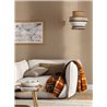 Caselio|Papier peint uni effet lin beige pour salon|Imitation Tissu