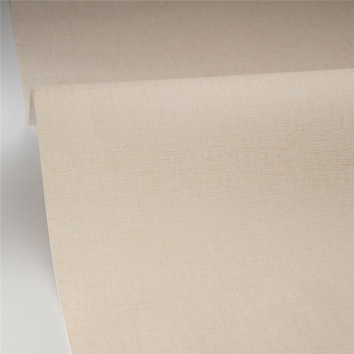 Caselio|Beige Leinenoptik-Tapete fürs Wohnzimmer|Textilimitation