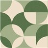 Caselio|Green circle wallpaper with a retro touch|Circles