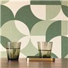 Caselio|Green circle wallpaper with a retro touch|Circles