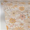 Caselio|Papier peint fleuri années rose et jaune|Floral