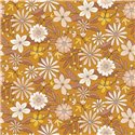 Caselio|Florale Tapete mit Hippie-Touch fürs Wohnzimmer|Blumen