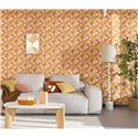 Caselio|Florale Tapete mit Hippie-Touch fürs Wohnzimmer|Blumen