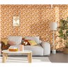 Caselio|Florale Tapete mit Hippie-Touch fürs Wohnzimmer|Blumen