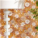 Caselio|Florale Tapete mit Hippie-Touch fürs Wohnzimmer|Blumen