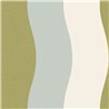 Caselio|Papier peint rayures ondulées vert et bleu rétro|Rétro
