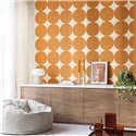 Caselio|Retro wallpaper withs orange circles|Circles