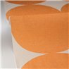 Caselio|Retro-Tapete mit orangefarbenen Kreisen imer-Jahre-Stil|Kreisen