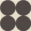 Caselio|Papier peint rétro pour chambre avec cercles noirs|Cercles