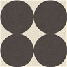 Caselio|Retro bedroom wallpaper with black circles|Circles