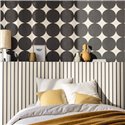 Caselio|Retro bedroom wallpaper with black circles|Circles
