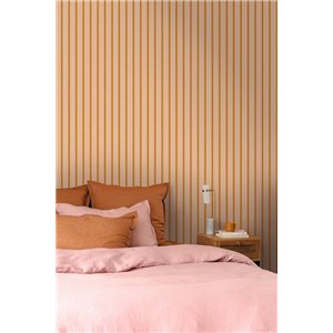 Casadeco|Tapete Leinenoptik-Streifen|Streifen 2