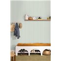 Caselio|Papier peint style scandinave rayures bleues|Rayures