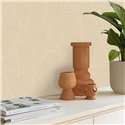 Caselio|Beige tropische große Blätter Tapete|Eingangsbereich