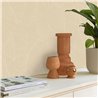 Caselio|Beige tropische große Blätter Tapete|Eingangsbereich