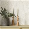 Caselio|White large leaf wallpaper, collage style|Modern
