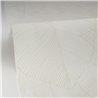 Caselio|White large leaf wallpaper, collage style|Modern