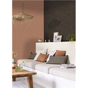 Caselio|Weiße große Blätter Tapete im Collagenstil|Modern 2