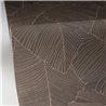 Caselio|Black and brown floral large leaf wallpaper|Living Room