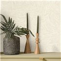 Caselio|White palm leaf wallpaper|Wallpaper