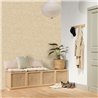 Caselio|Papier peint floral feuilles de palmier beige|Salón
