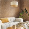 Caselio|Papel pintado floral hojas de palma con relieve|Salón