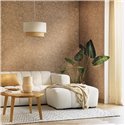 Caselio|Papel pintado floral hojas de palma con relieve|Salón