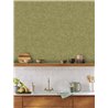 Caselio|Green palm leaf wallpaper|Kitchen