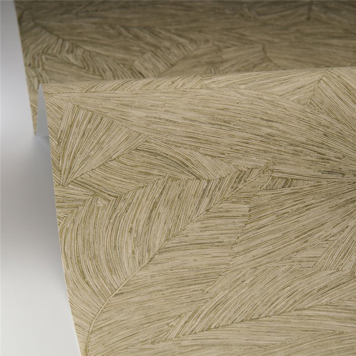 Caselio|Papel pintado hojas de palma verde|Cocina