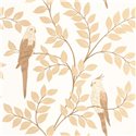 Caselio|Wallpaper with flowers, cockatoos and parakeets|Tropical
