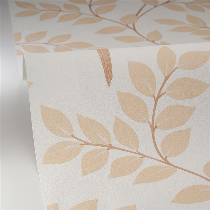 Caselio|Papel pintado flores con cacatúas y periquitos|Tropical