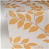 Caselio|Papier peint floral exotique avec cacatoès ocre|Tropical