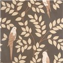 Caselio|Papier peint style tropical avec perruches noires|Tropical