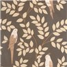 Caselio|Papier peint style tropical avec perruches noires|Tropical