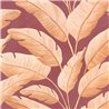 Caselio|Tropical wallpaper with large plum-colored banana leaves|Tropical