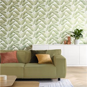 Papeldecor|Unpainted mustard-colored wall effect wallpaper|Wallpaper 2