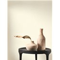 Casadeco|Beige linen wallpaper with a very nice mottled effect|Fabric Imitation