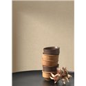 Casadeco|Melierte Tapete mit beigem Leinenstoffeffekt|Textilimitation