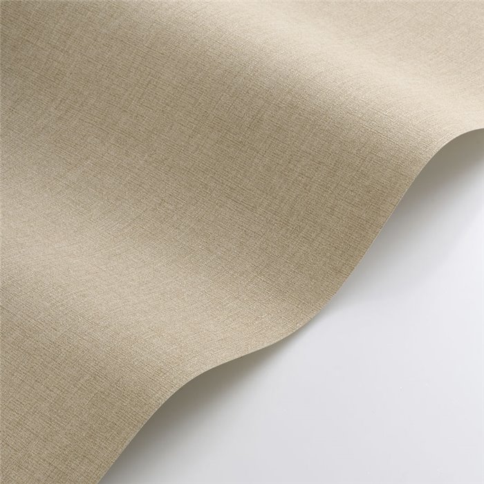 Casadeco|Papel pintado jaspeado efecto tela de lino beige|Imitacion Tela