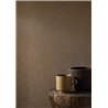 Casadeco|Papier peint effet lin chiné marron|Imitation Tissu