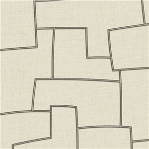 Rasch|Tapete modern Eingang Wellen beige|Eingangsbereich