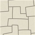 Casadeco|Papier peint moderne effet textile avec broderies et formes géométriques|Imitation Tissu