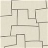 Casadeco|Modern textile effect wallpaper with embroidery and geometric shapes|Fabric Imitation